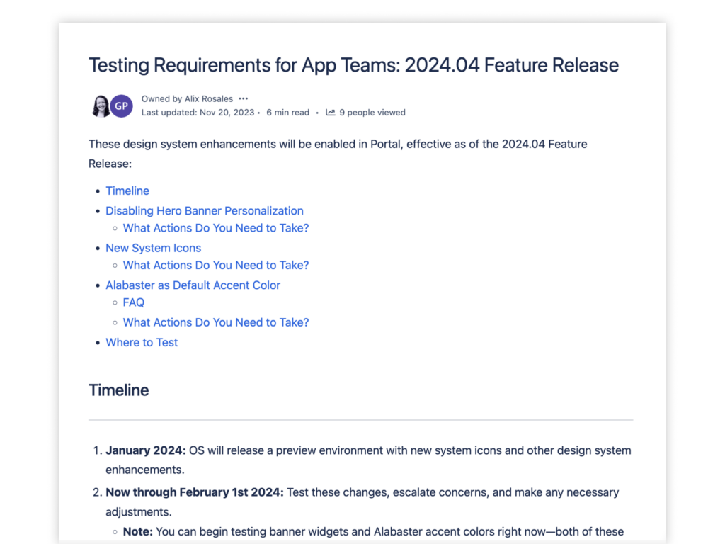Testing Requirements for App Teams